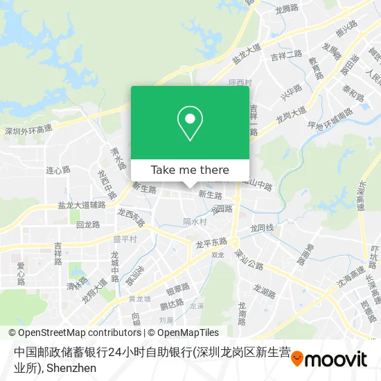 中国邮政储蓄银行24小时自助银行(深圳龙岗区新生营业所) map