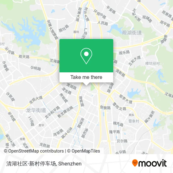 清湖社区-新村停车场 map