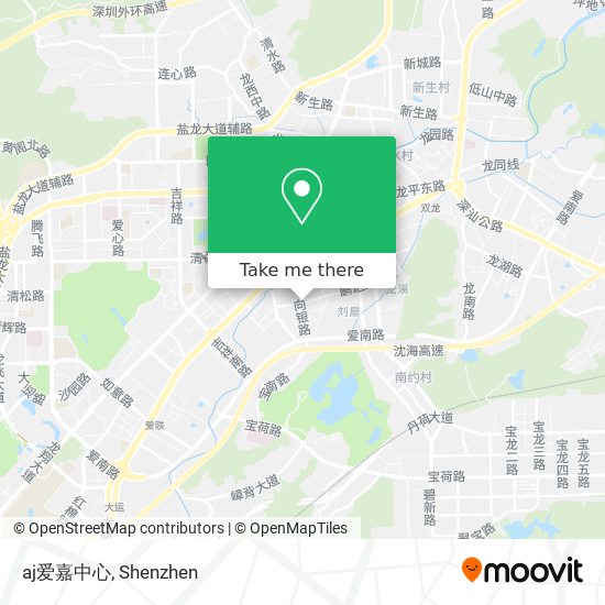aj爱嘉中心 map