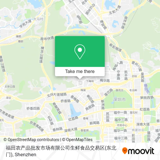 福田农产品批发市场有限公司生鲜食品交易区(东北门) map