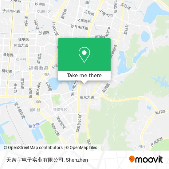 天泰宇电子实业有限公司 map