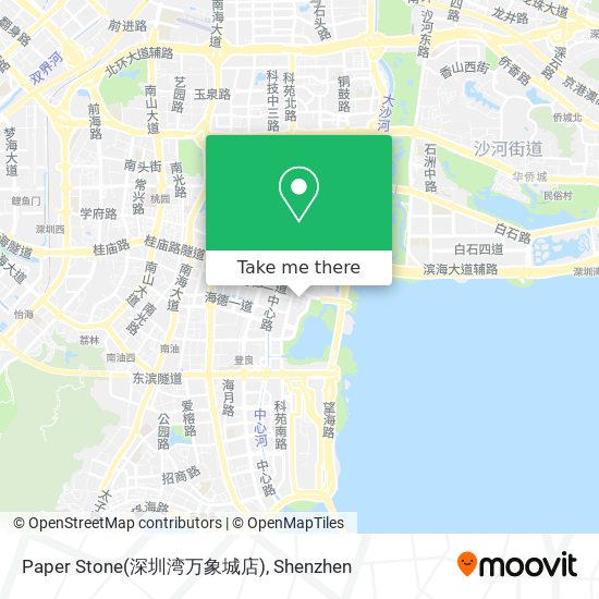 Paper Stone(深圳湾万象城店) map
