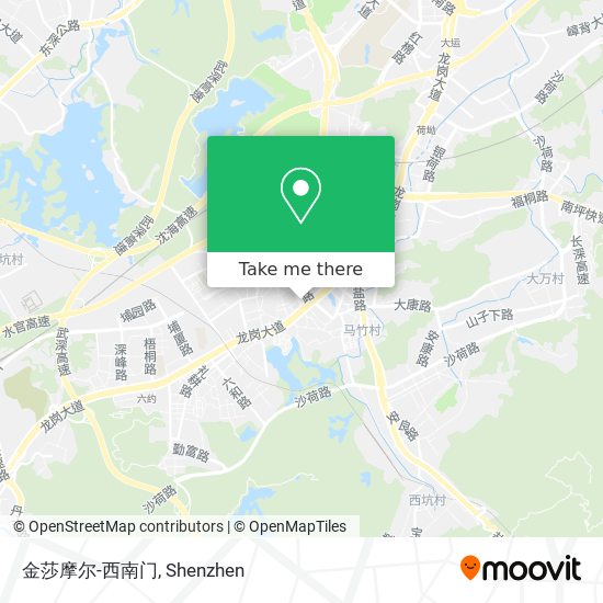 金莎摩尔-西南门 map