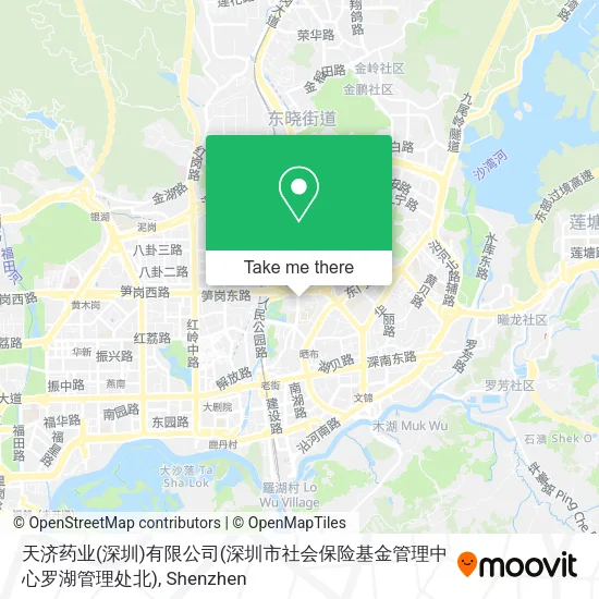 天济药业(深圳)有限公司(深圳市社会保险基金管理中心罗湖管理处北) map