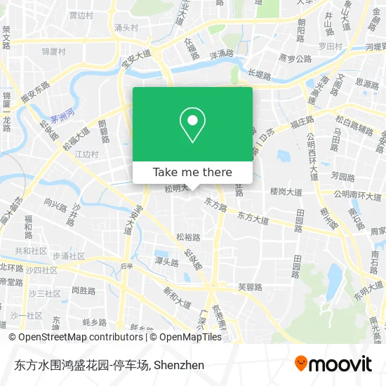 东方水围鸿盛花园-停车场 map