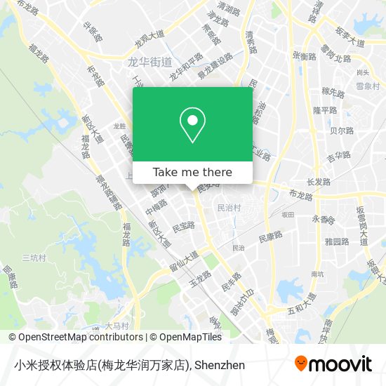 小米授权体验店(梅龙华润万家店) map