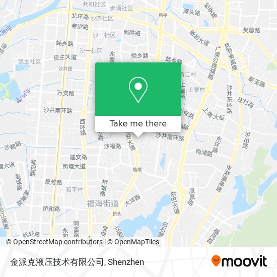 金派克液压技术有限公司 map