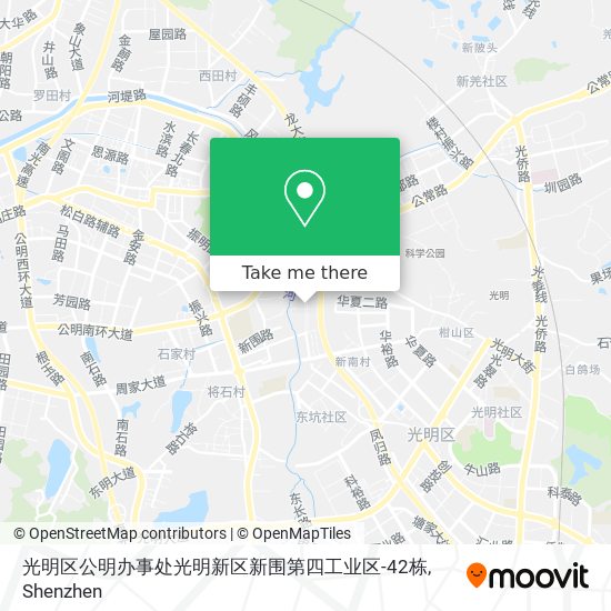 光明区公明办事处光明新区新围第四工业区-42栋 map