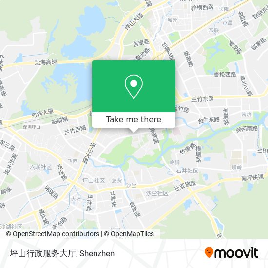 坪山行政服务大厅 map