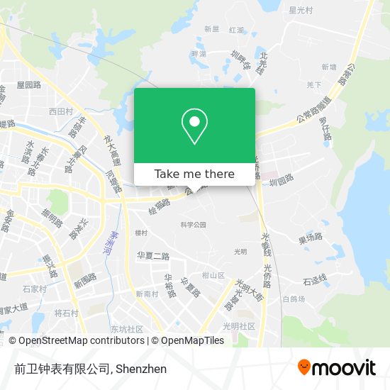 前卫钟表有限公司 map