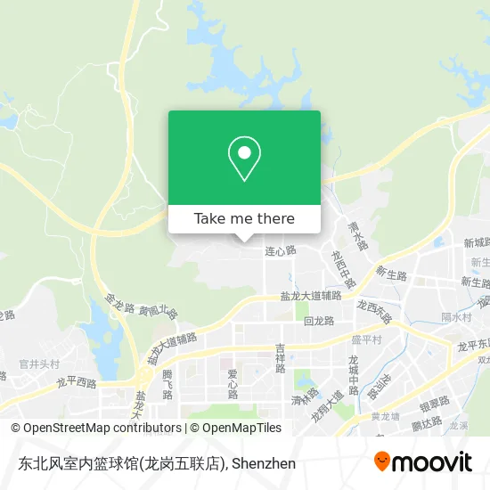 东北风室内篮球馆(龙岗五联店) map