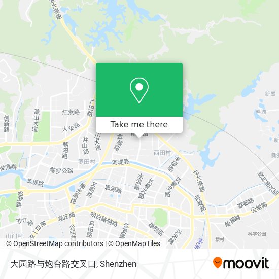 大园路与炮台路交叉口 map