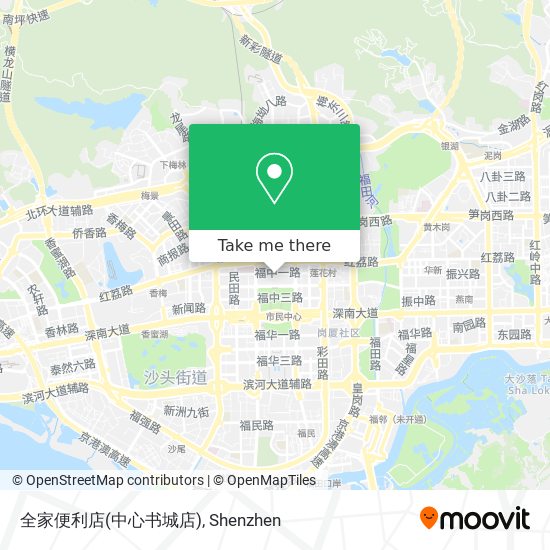 全家便利店(中心书城店) map