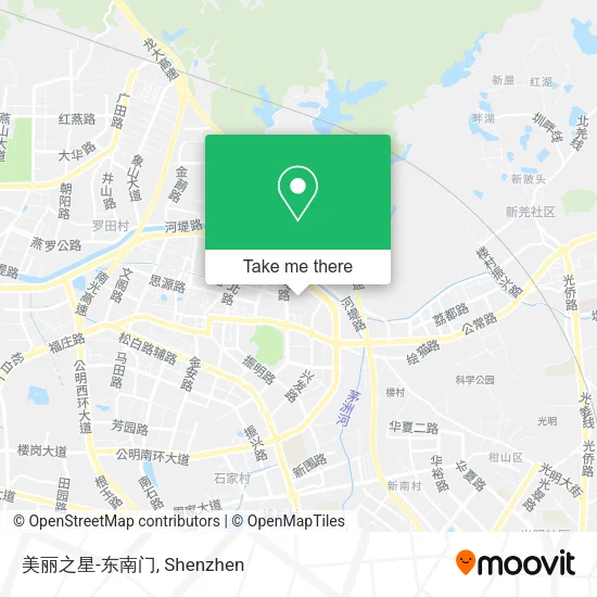 美丽之星-东南门 map