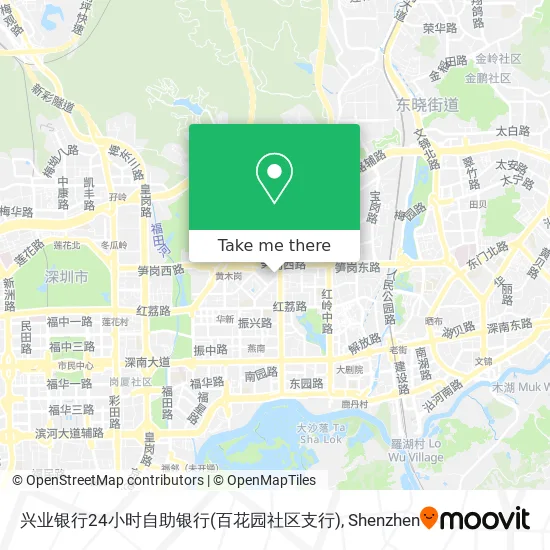 兴业银行24小时自助银行(百花园社区支行) map