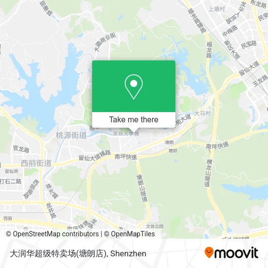 大润华超级特卖场(塘朗店) map