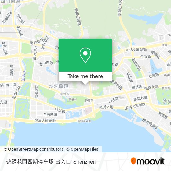 锦绣花园四期停车场-出入口 map