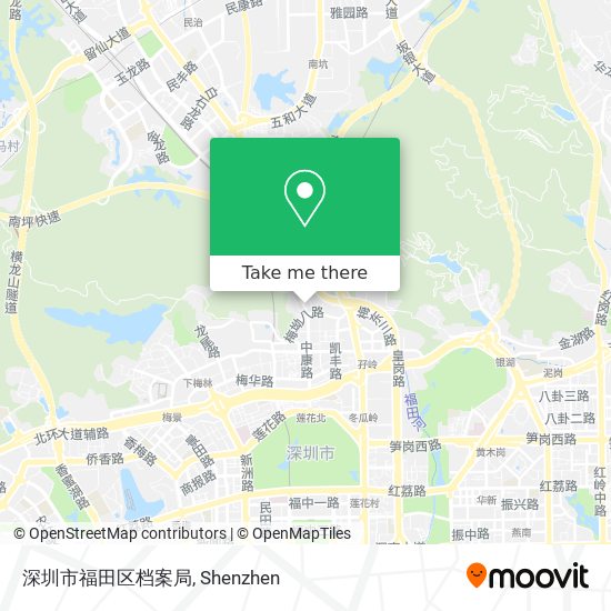深圳市福田区档案局 map