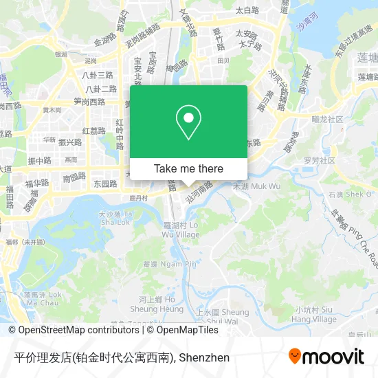 平价理发店(铂金时代公寓西南) map