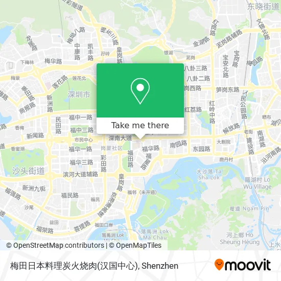 梅田日本料理炭火烧肉(汉国中心) map