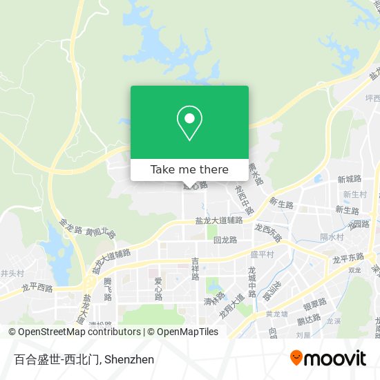 百合盛世-西北门 map