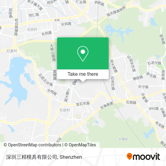 深圳三精模具有限公司 map
