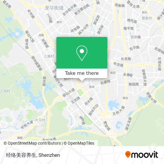 经络美容养生 map