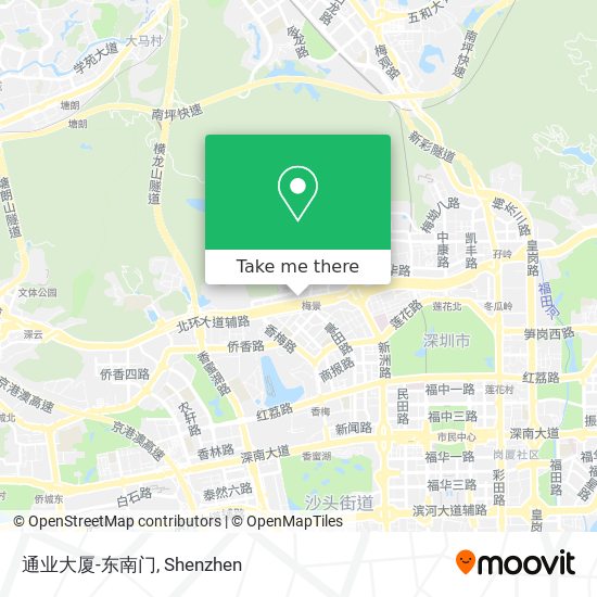 通业大厦-东南门 map