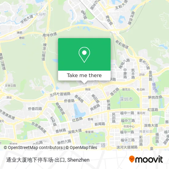 通业大厦地下停车场-出口 map