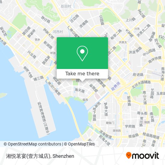 湘悦茗宴(壹方城店) map