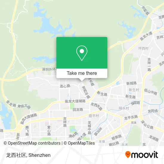 龙西社区 map