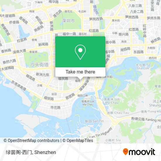 绿茵阁-西门 map