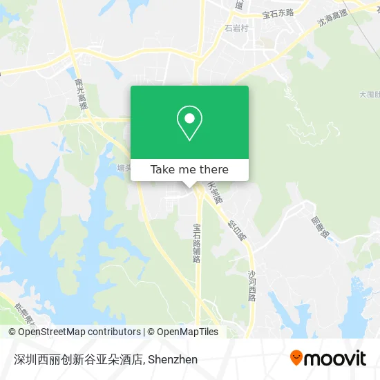 深圳西丽创新谷亚朵酒店 map