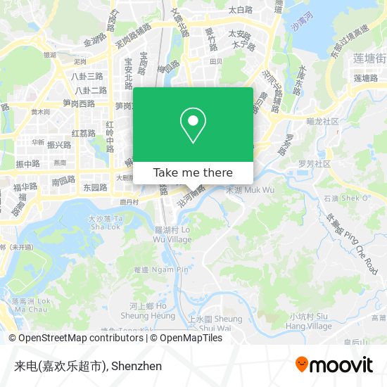 来电(嘉欢乐超市) map