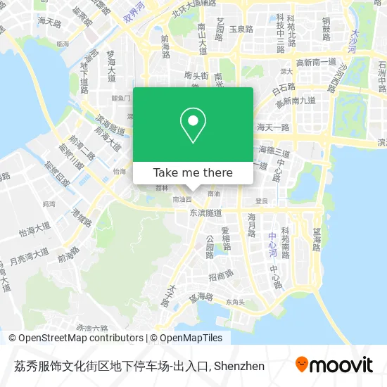 荔秀服饰文化街区地下停车场-出入口 map