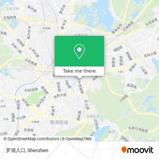罗湖入口 map