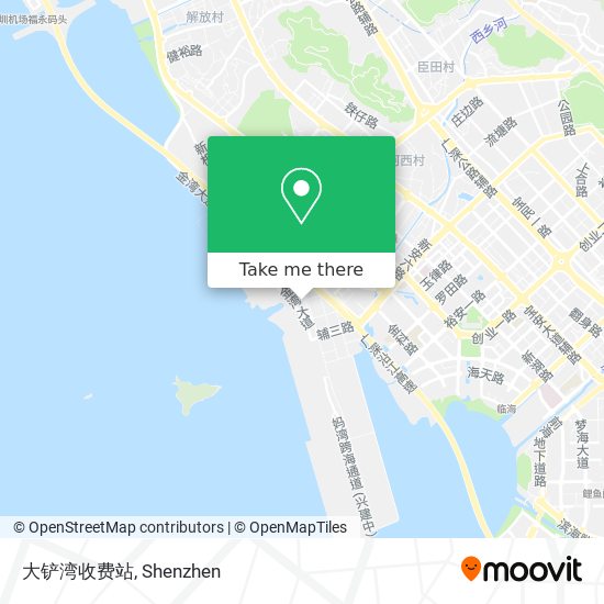 大铲湾收费站 map