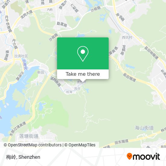 梅岭 map