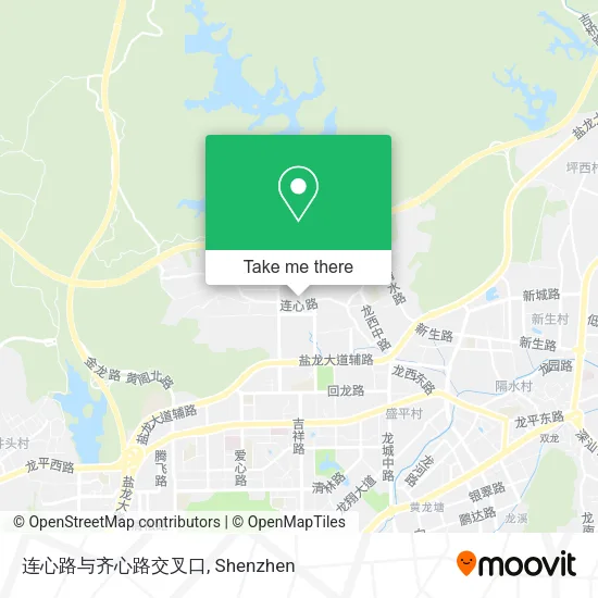 连心路与齐心路交叉口 map