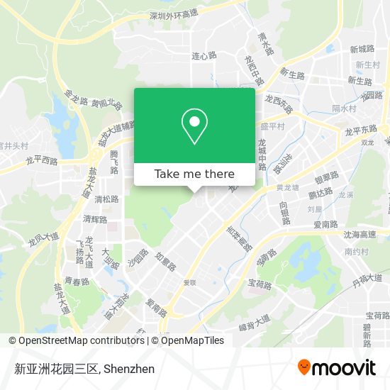 新亚洲花园三区 map