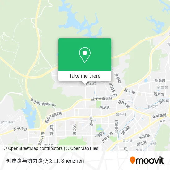 创建路与协力路交叉口 map