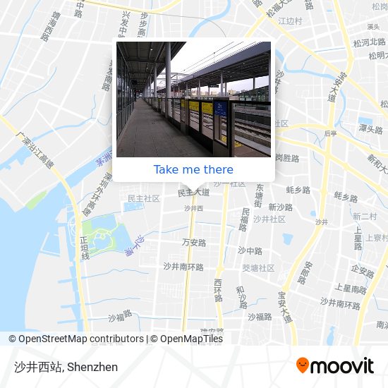 沙井西站 map