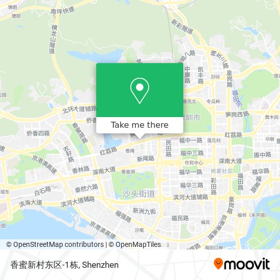 香蜜新村东区-1栋 map