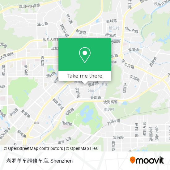老罗单车维修车店 map