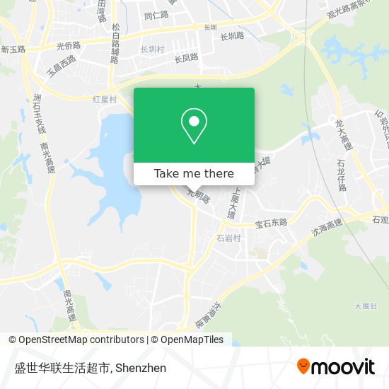 盛世华联生活超市 map
