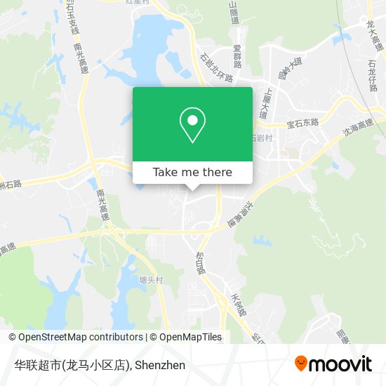 华联超市(龙马小区店) map