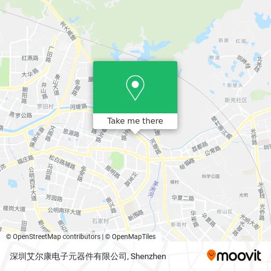 深圳艾尔康电子元器件有限公司 map