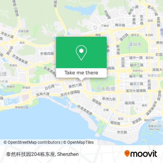 泰然科技园204栋东座 map