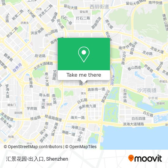 汇景花园-出入口 map