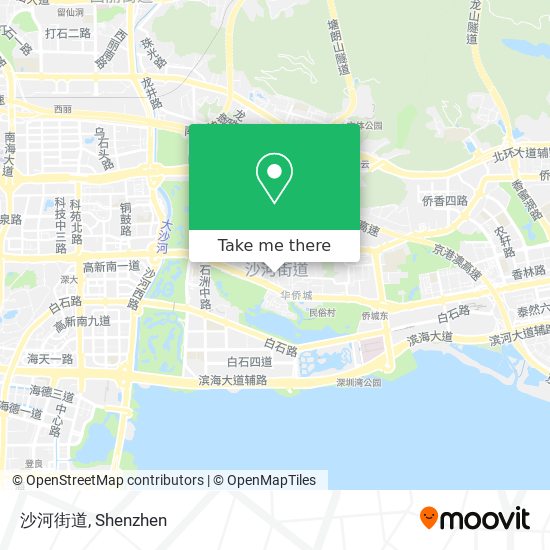 沙河街道 map